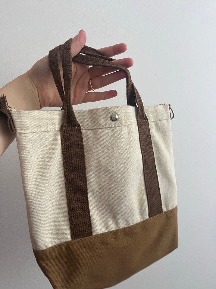 Bej Süet Kadın Günlük Çanta - Görsel 2