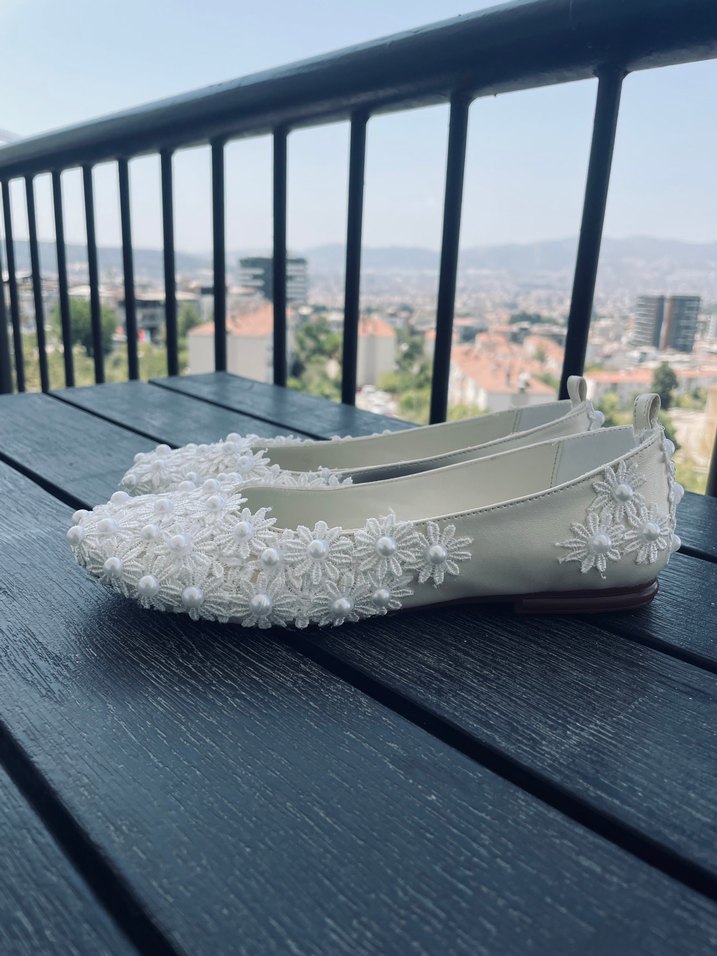 Dantel Nakışlı Özel Babet - Görsel 4