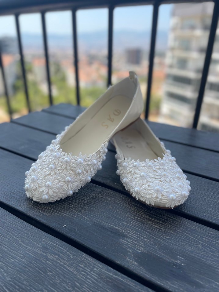 Dantel Detaylı Gelin Babeti - Görsel 5