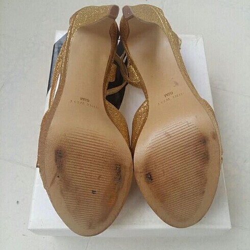 36,5 Beden altın Renk Nine West Abiye Ayakkabı