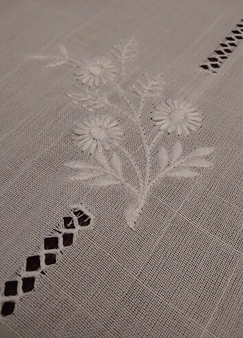  Beden beyaz Renk Linens Masa Örtüsü