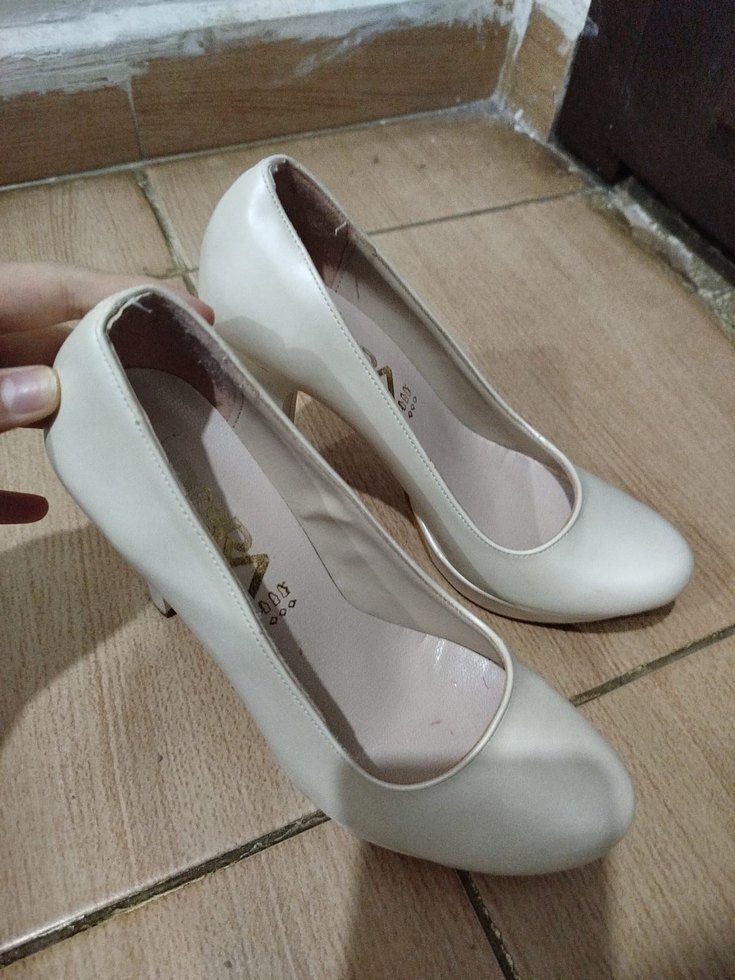 Beyaz Platform Topuklu Kadın Ayakkabı - Görsel 2