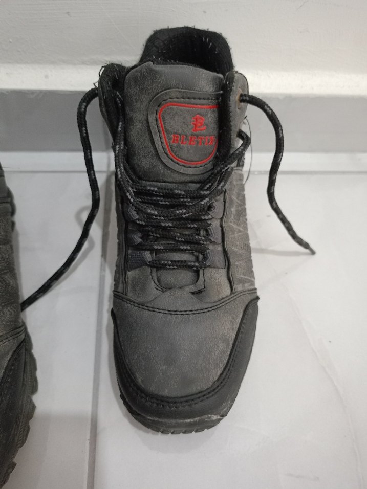 Erkek Siyah Yılan Desenli Bağcıklı Outdoor Bot - Görsel 4