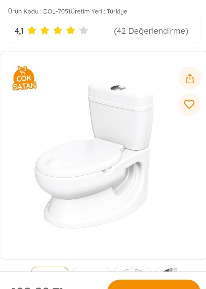 Akıllı tuvalet sesli tuvalet eğitimi tuvaleti - Görsel 2