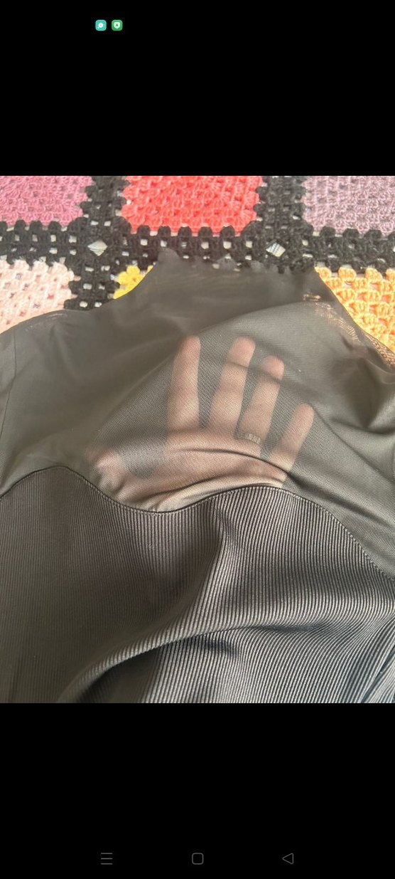 Siyah Transparan Halter Yaka Mini Bustiyer - Görsel 4