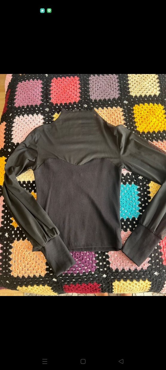 Siyah Transparan Halter Yaka Mini Bustiyer - Görsel 2