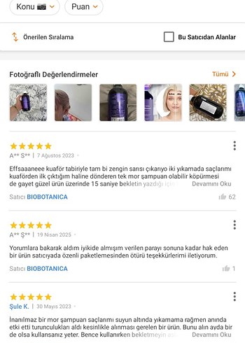 Biobotanica Mor Şampuan 500 ml Turunculaşma Karşıtı - Görsel 2