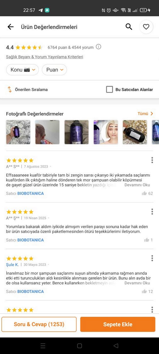 Biobotanica Mor Şampuan 500 ml Turunculaşma Karşıtı - Görsel 2