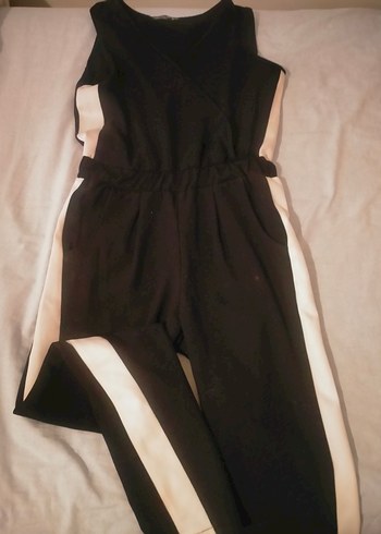 Beyaz çizgili tulum - Görsel 3