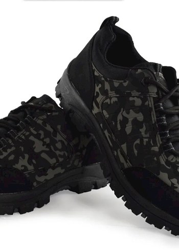 37 numara Kadın Siyah Kamuflaj Outdoor Ayakkabı - Görsel 2