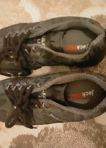 37 numara Kadın Siyah Kamuflaj Outdoor Ayakkabı - Görsel 4