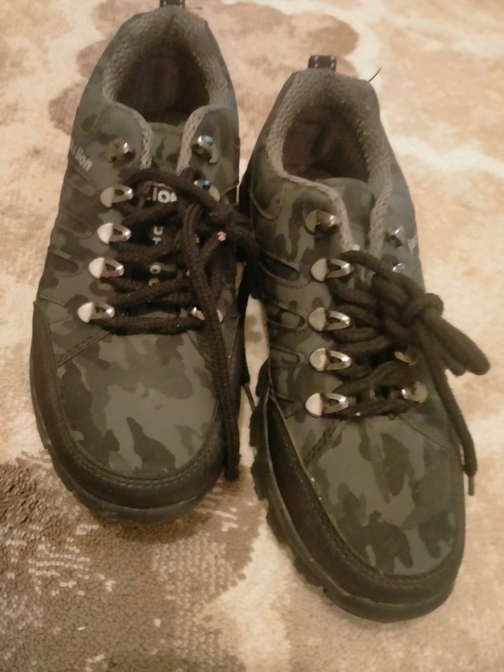 37 numara Kadın Siyah Kamuflaj Outdoor Ayakkabı - Görsel 5