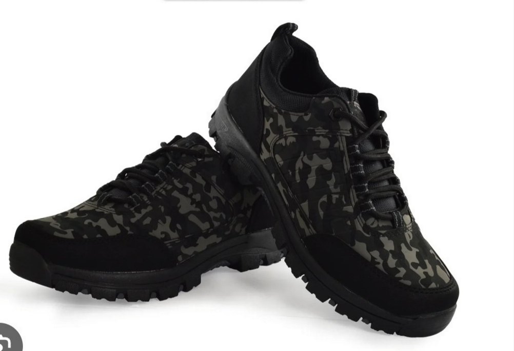 37 numara Kadın Siyah Kamuflaj Outdoor Ayakkabı - Görsel 2