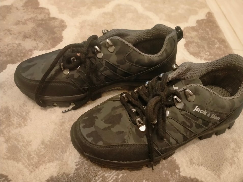 37 numara Kadın Siyah Kamuflaj Outdoor Ayakkabı - Görsel 3