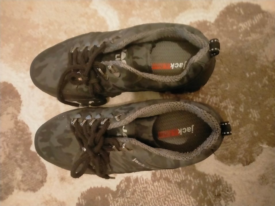 37 numara Kadın Siyah Kamuflaj Outdoor Ayakkabı - Görsel 4