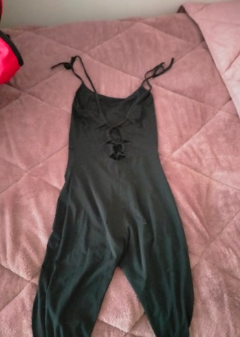 Siyah Saten Straplez Uzun Tulum - Görsel 3