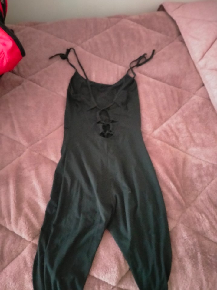 Siyah Saten Straplez Uzun Tulum - Görsel 3