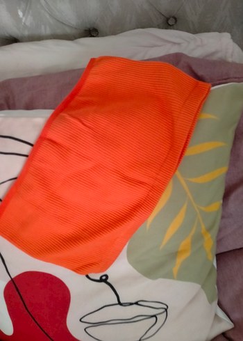 Turuncu Straplez Mini Büstiyer - Görsel 5