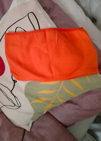 Turuncu Straplez Mini Büstiyer - Görsel 3