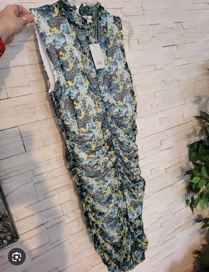 Kadın Çok Renkli İnce Fit Kalem Elbise - Görsel 3