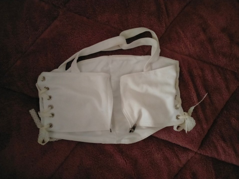 Beyaz Halter Yaka Bantlı Bustiyer - Görsel 3