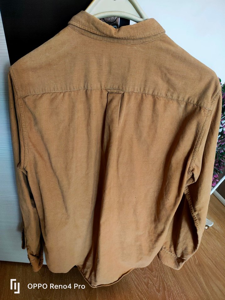 Düğmeli Kahverengi Süet Erkek Gömlek - Görsel 2