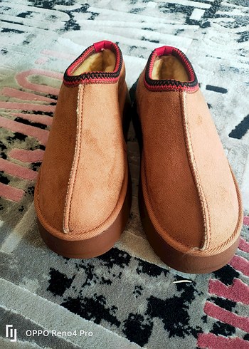 Kadın Kahverengi Süet Platform Topuklu Terlik - Görsel 3