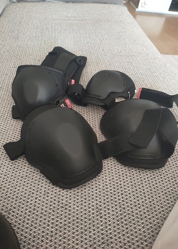 Siyah Motosiklet Diz Koruyucu Seti Velcro - Görsel 4