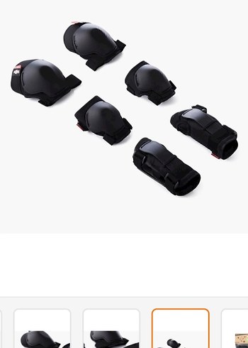 Siyah Motosiklet Diz Koruyucu Seti Velcro - Görsel 6