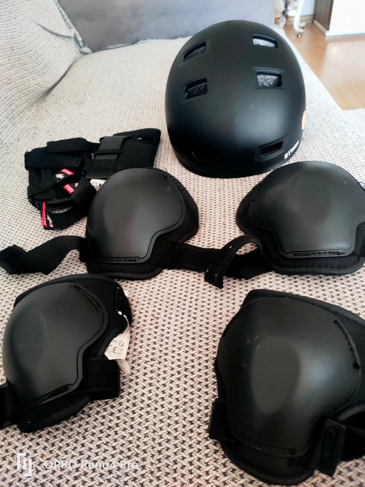 Siyah Motosiklet Diz Koruyucu Seti Velcro - Görsel 2