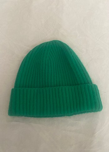 Oxxo Kadın Yeşil Örgü Yün Bere - Görsel 2