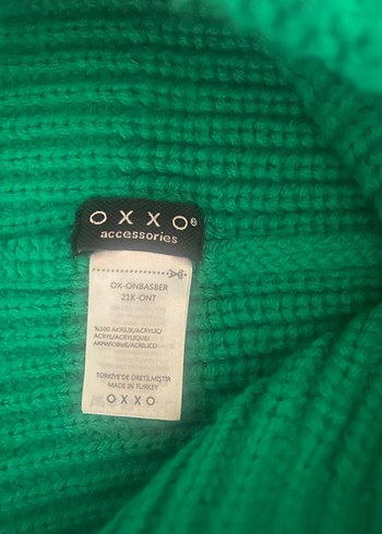 Oxxo Kadın Yeşil Örgü Yün Bere - Görsel 3