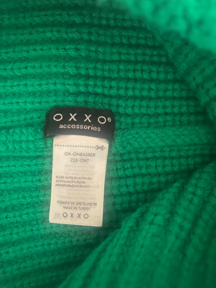 Oxxo Kadın Yeşil Örgü Yün Bere - Görsel 3