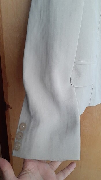 xl Beden yeşil Renk Omzu vatkalı vintage blazer ceket