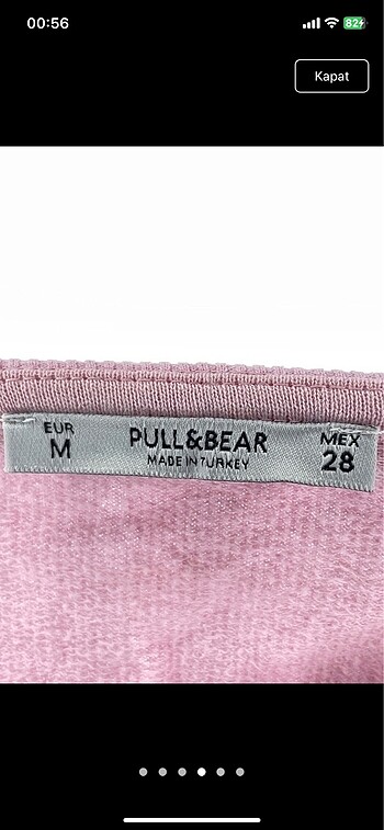 m Beden pembe Renk Pull and bear sweat
