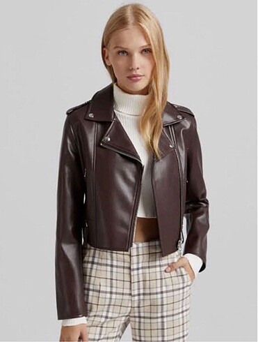 Bershka deri ceket
