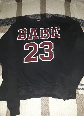 Siyah lekesiz sweatshirt 