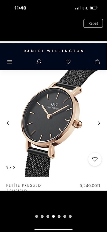 ORJ DW SAAT KORDONU SIFIR