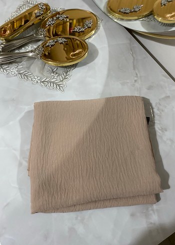 Bej Keten Kadın Şal - Görsel 2