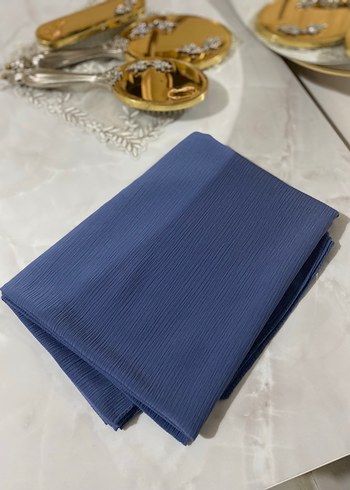 Kadın Mavi Pilili Şal - Görsel 2