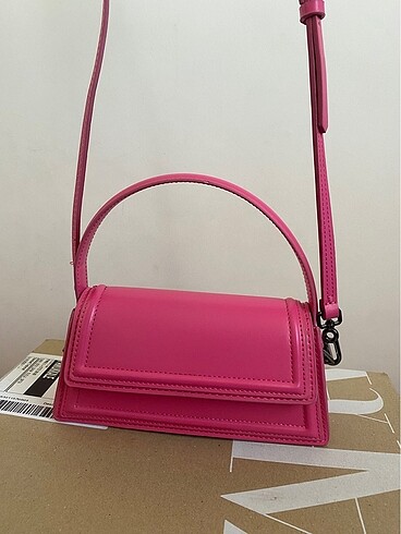 Zara Zara mini city pembe çanta