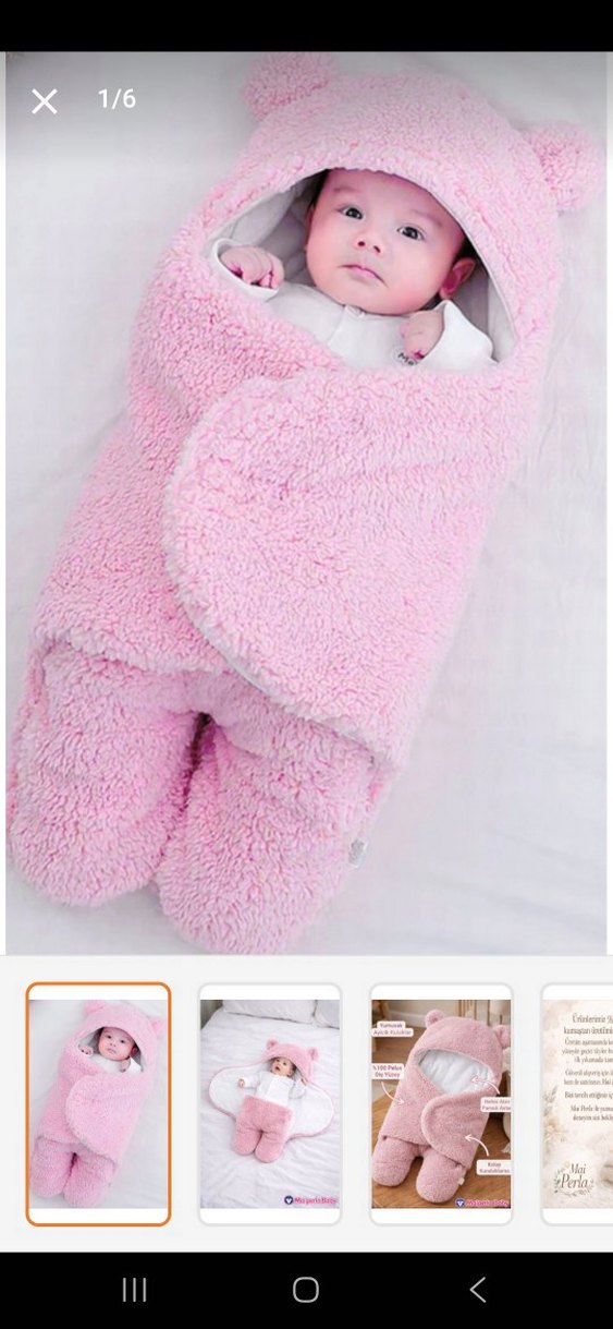 Bebekler için bej peluş battaniye - Görsel 2
