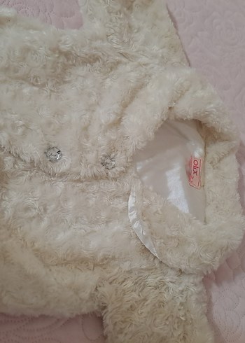 Kız Çocuk Beyaz Kürklü Bolero - Görsel 9