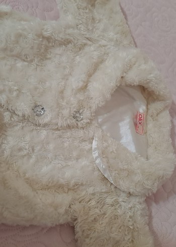 Kız Çocuk Beyaz Kürklü Bolero - Görsel 10