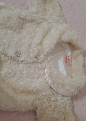Kız Çocuk Beyaz Kürklü Bolero - Görsel 11