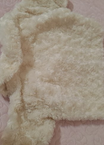 Kız Çocuk Beyaz Kürklü Bolero - Görsel 6