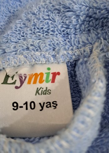 Nakışlı Erkek Çocuk Mavi Bornoz - Görsel 10