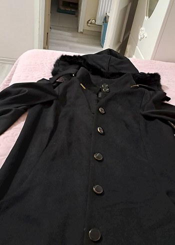 Leopar Desenli Kadın Uzun Kaban - Görsel 8