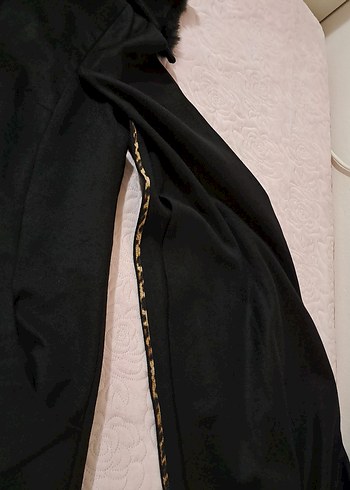 Leopar Desenli Kadın Uzun Kaban - Görsel 11