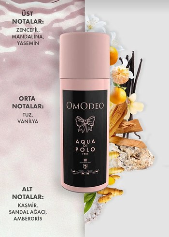 Omodeo Aqua Di Polo 1987 Kadın deodorant sprey - Görsel 2